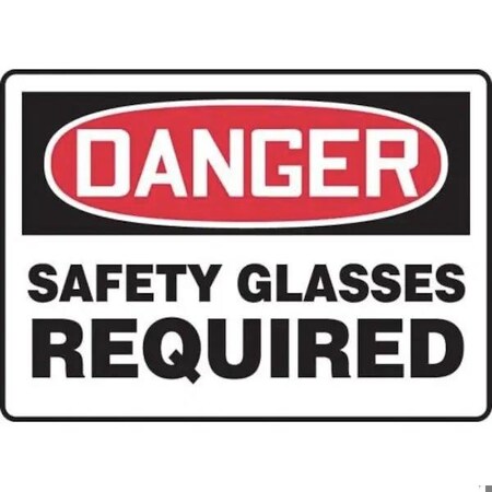 Accuform OSHA DANGER SAFETY SIGN FACE SHIELD MPPE015XP MPPE015XP